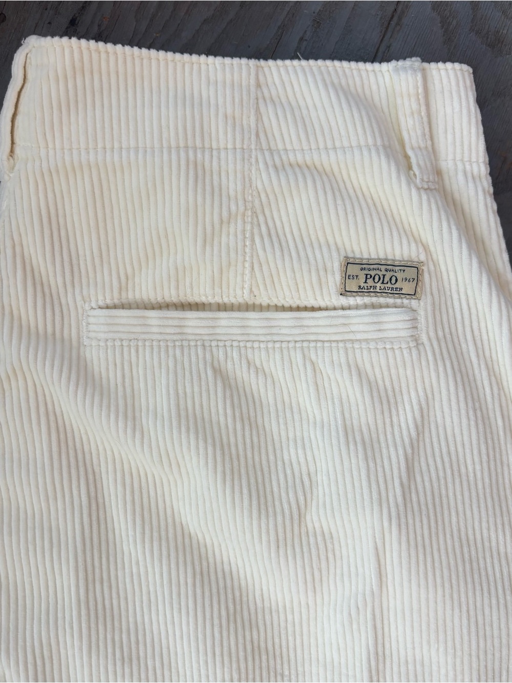 Polo Ralph Lauren Cream/off white Wide-Leg Corduroy Pants | size 2 (fits like 4) - Picture 6 of 7